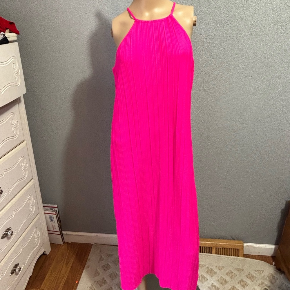 NWOT A New day Plise midi shift dress size small - Picture 4 of 8